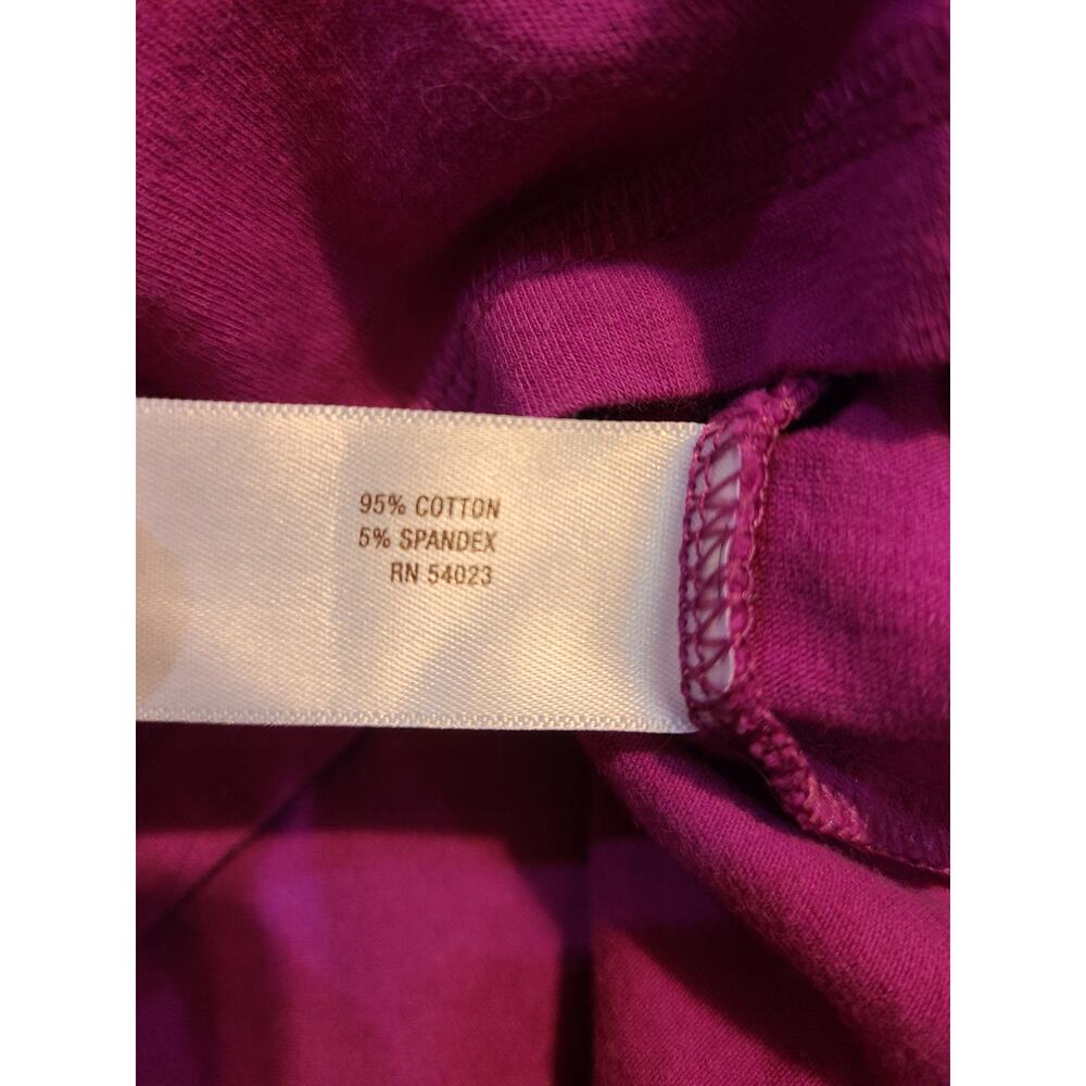Active by old navy xs women's purple v-neck long sleeve top - Picture 6 of 8